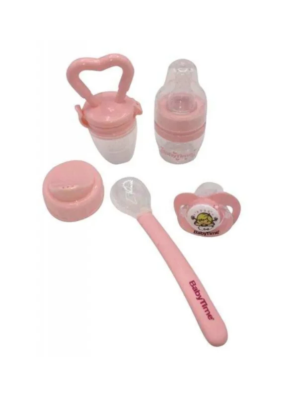 Alternative view of Kız Bebek Beslenme Seti - Pembe