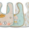 Çift Katlı  Çıtçıtlı Su Geçirmez Bebek Mama ve Salya Önlük 3 Adet STL5137