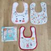 Çift Katlı  Çıtçıtlı Su Geçirmez Bebek Mama ve Salya Önlük 3 Adet STL5139