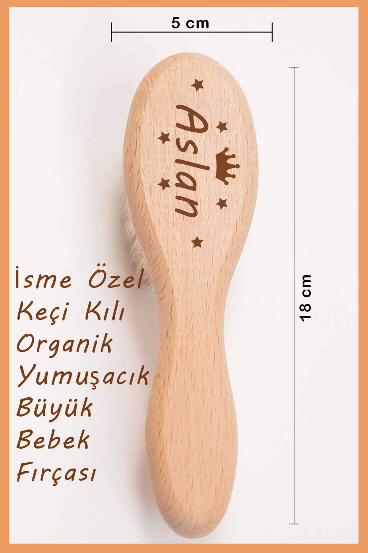 Erkek Bebek %100 Pamuk Organik Baskılı İsimli Hastane Çıkışı Yenidoğan İsme Özel Fırça Hediye Seti - Görsel 2