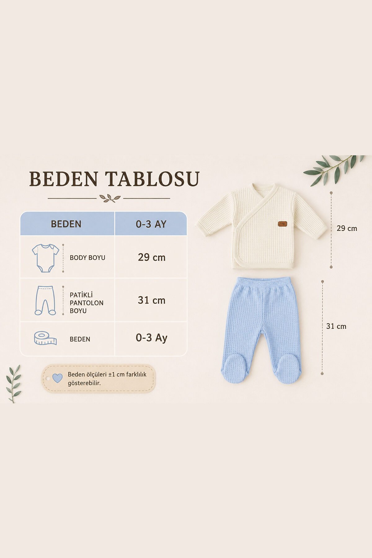 Erkek Bebek Battaniyeli 7'li Hastane Çıkışı Seti %100 Pamuk Yenidoğan Hediye Seti STL7231 - Görsel 5