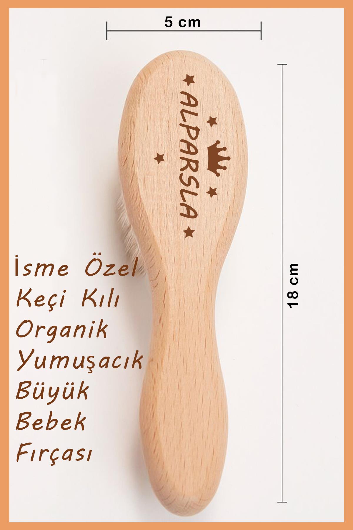 Kız Bebek %100 Pamuk Melek Organik İsim Baskılı Yenidoğan Hastane Çıkışı Fırça Bebek Hediye Seti - Görsel 5