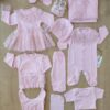 Kız Bebek Dantelli Tütülü Lüks 10 Lu Hastane Çıkışı Set STL6103