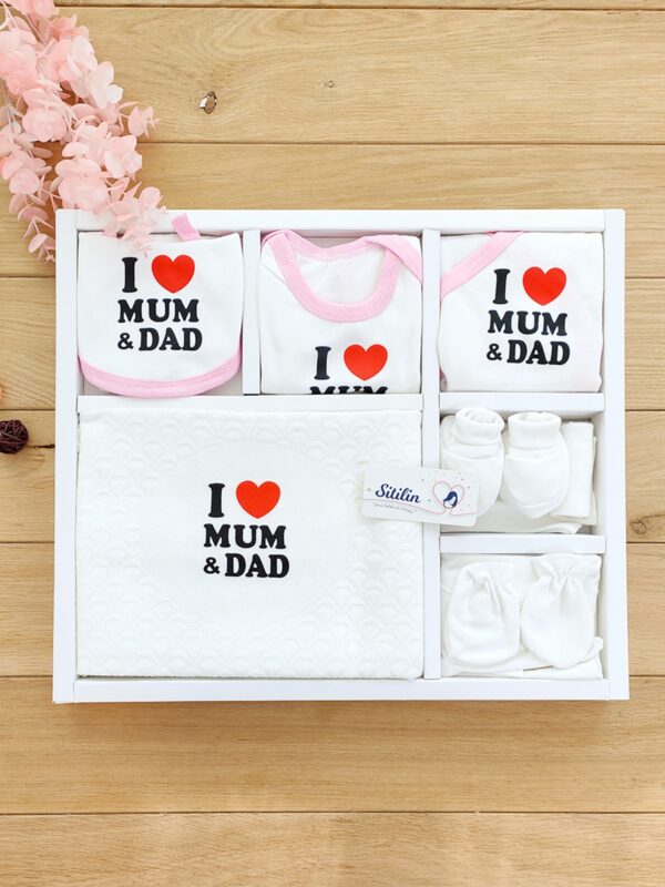 Alternative view of Kız Bebek I Love Mum & Dad Hastane Çıkışı 10 Lu Set STL4715