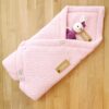 Kız Bebek Kundak Battaniyesi Pembe Triko Kumaş Set STL4617