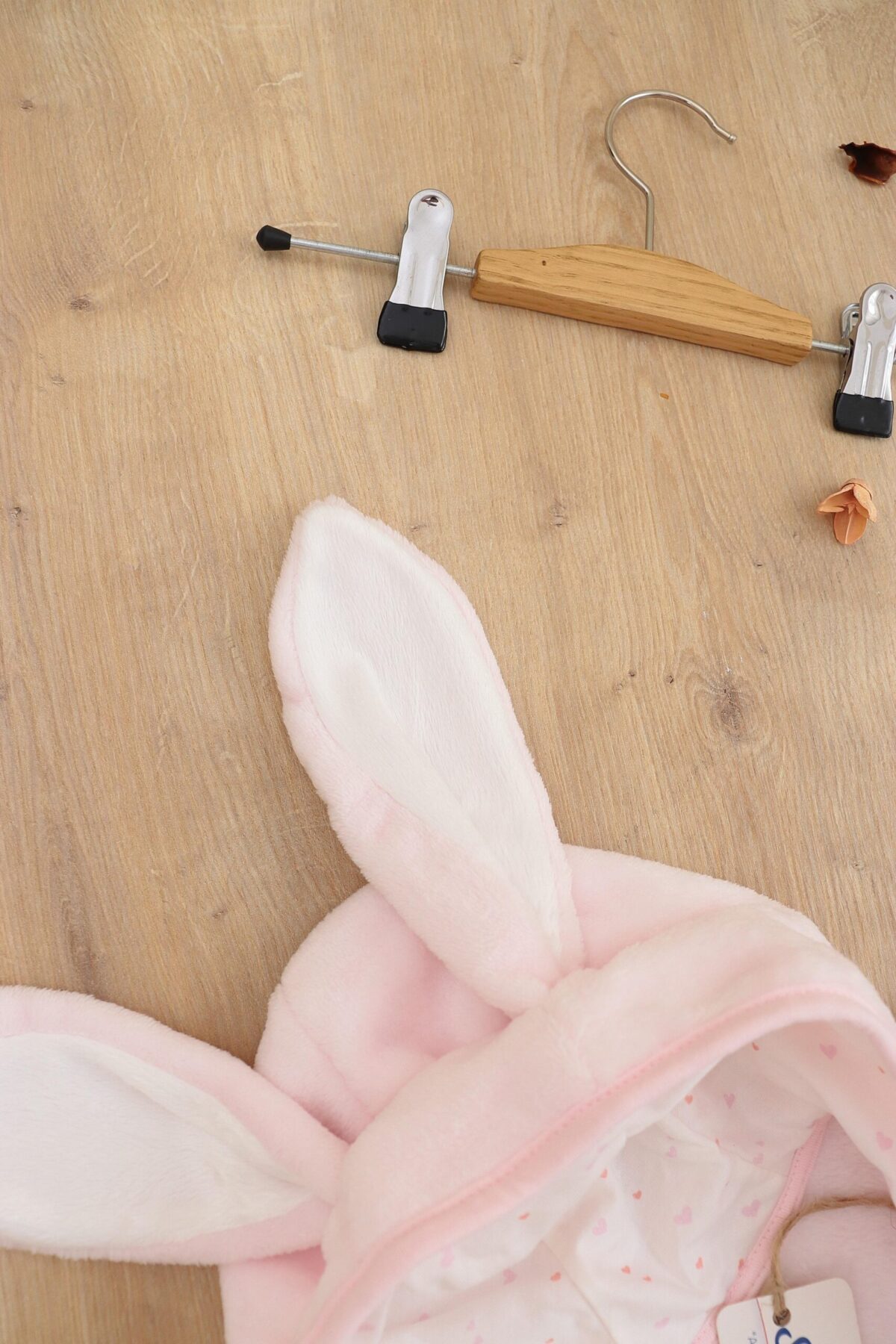 Kız Bebek Peluş 2 Li Kapişonlu Takım Seti STL6781 - Görsel 4