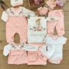 Kız Bebek Somon Hastane Çıkışı Bebek Hediyesi Seti STL4703