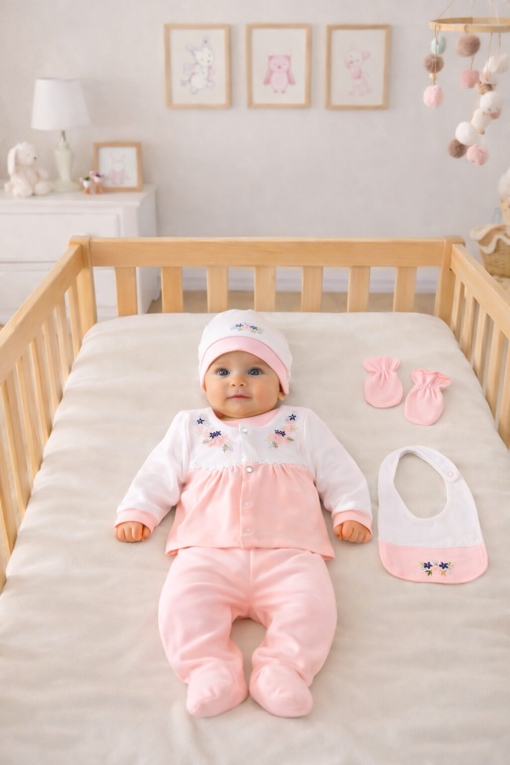 Kız Bebek Somon Hastane Çıkışı STL4684 - Görsel 2