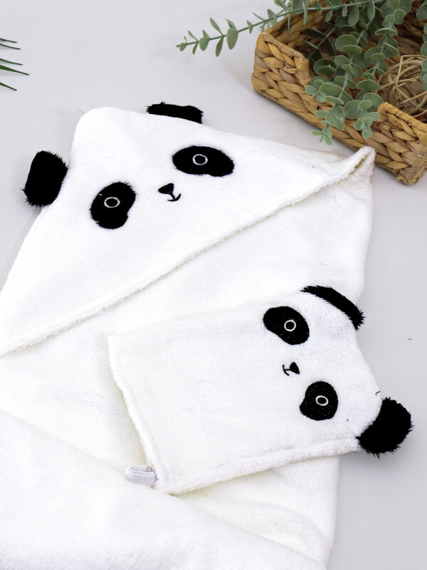 Alternative view of Kız Erkek Bebek Sevimli Panda Lüks Havlu Seti % 100 Pamuk Kumaş 0- 2 Yaş STL6961