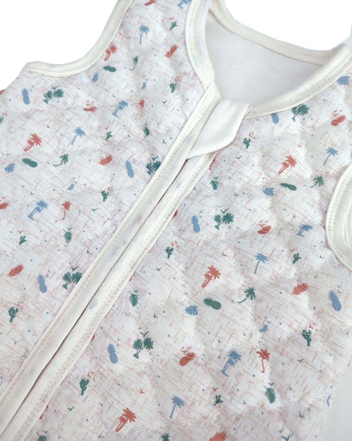 Sitilin Bebek Kalın Elyaflı Uyku Tulumu iç ve Diş Kumaş %100 Doğal Pamuk Çift Kat Özel Kumaş Unisex 2.5 Tog STL6051 - Görsel 6