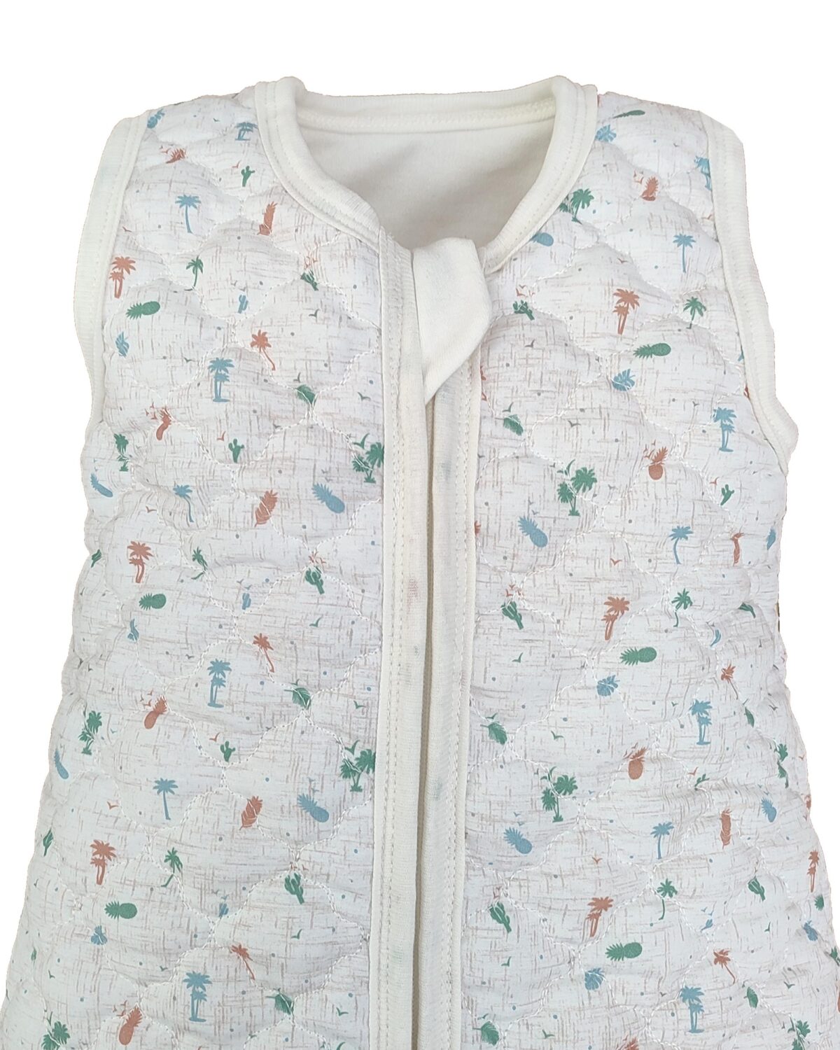 Sitilin Bebek Kalın Elyaflı Uyku Tulumu iç ve Diş Kumaş %100 Doğal Pamuk Çift Kat Özel Kumaş Unisex 2.5 Tog STL6051 - Görsel 7