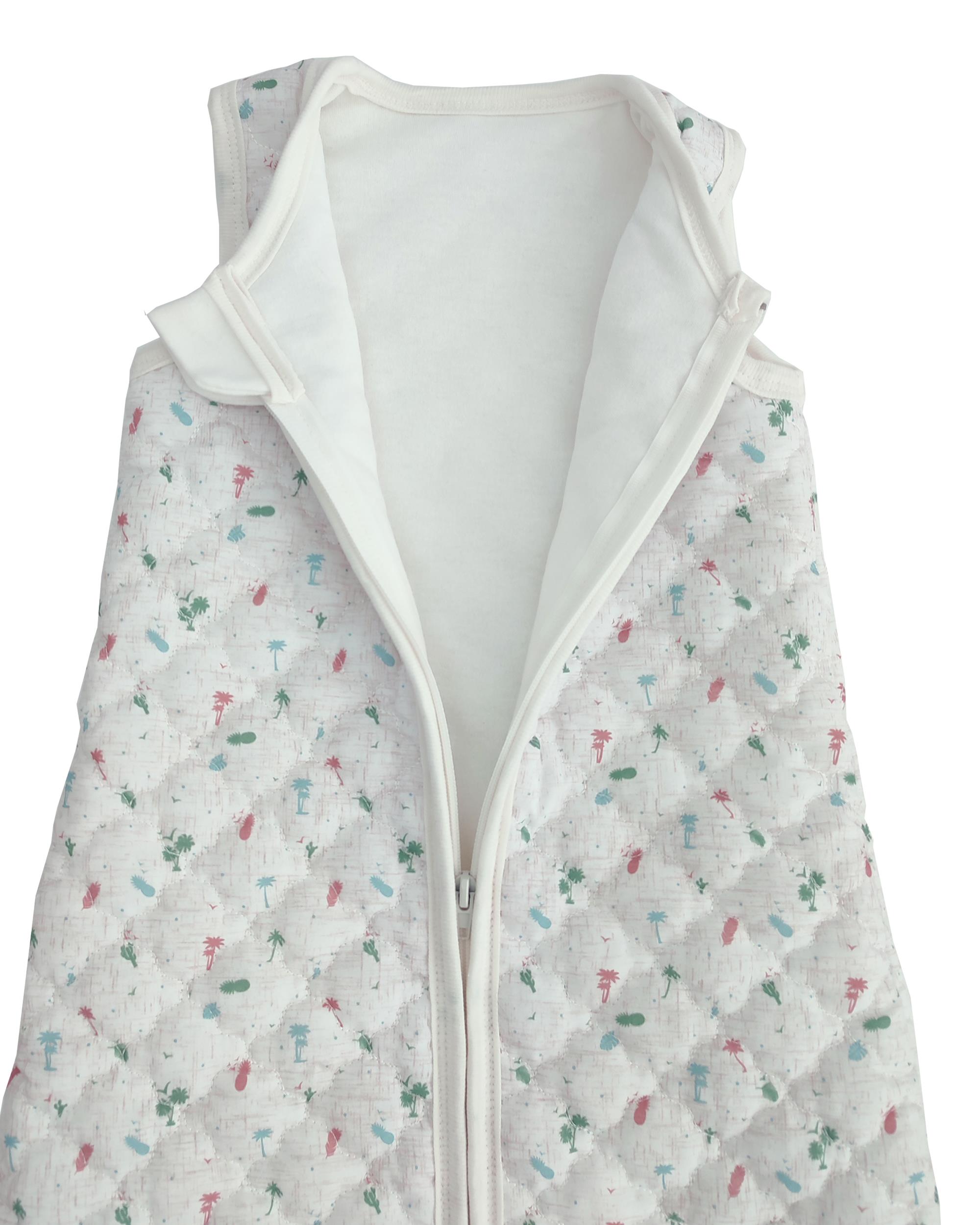 Sitilin Bebek Kalın Elyaflı Uyku Tulumu iç ve Diş Kumaş %100 Doğal Pamuk Çift Kat Özel Kumaş Unisex 2.5 Tog STL6051 - Görsel 8